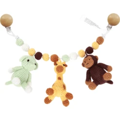 Nature Zoo Of Denmark Grote Trolley Mobiel - Aap, Giraf En Olifant -Kinderspeelgoed Winkel nature zoo of denmark grote trolley mobiel aap giraf en olifant a396157 1