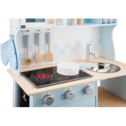 New Classic Toys® New Classic Toys Speelkeuken - Modern Blauw Met Kookplaat -Kinderspeelgoed Winkel new classic toys speelkeuken modern blauw met kookplaat a300926 3