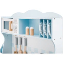 New Classic Toys® New Classic Toys Speelkeuken - Modern Blauw Met Kookplaat -Kinderspeelgoed Winkel new classic toys speelkeuken modern blauw met kookplaat a300926 4
