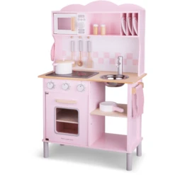 New Classic Toys® New Classic Toys Speelkeuken Modern Roze Met Kookplaat -Kinderspeelgoed Winkel new classic toys speelkeuken modern roze met kookplaat a300927 1