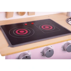 New Classic Toys® New Classic Toys Speelkeuken Modern Roze Met Kookplaat -Kinderspeelgoed Winkel new classic toys speelkeuken modern roze met kookplaat a300927 4