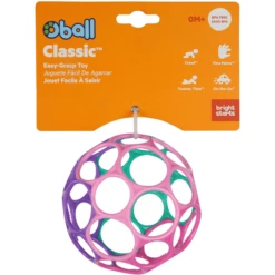 Oball™ Rattle Pink/lila 10 Cm -Kinderspeelgoed Winkel oball rattle pink lila 10 cm a283087 3