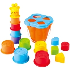 Playgo Speeltrainer Giraffe Met Vormensorteerder, Stapeltoren En Emmer -Kinderspeelgoed Winkel playgo speeltrainer giraffe met vormensorteerder stapeltoren en emmer a362903 2