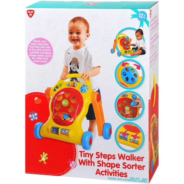Playgo Tiny Steps Trolley Met Sorteerspel 4 Playgo Tiny Steps Trolley Met Sorteerspel - Image 2