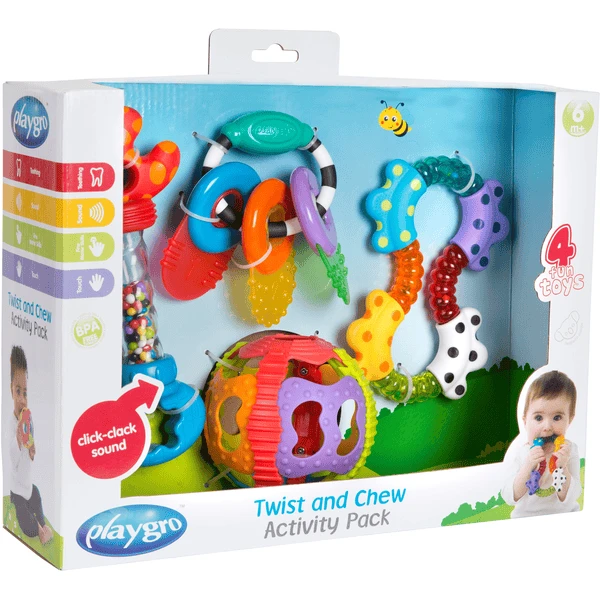 Playgro Activity Rammelaar En Bijtring Cadeauset 5 Playgro Activity Rammelaar En Bijtring Cadeauset - Image 3