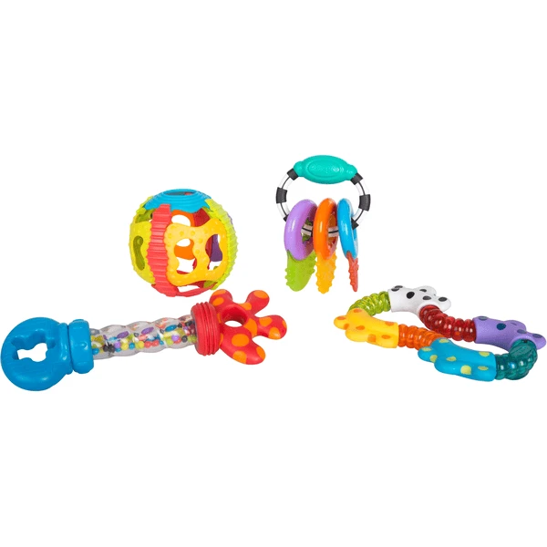 Playgro Activity Rammelaar En Bijtring Cadeauset 3 Playgro Activity Rammelaar En Bijtring Cadeauset