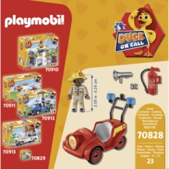 PLAYMOBIL ® Duck On Call Mini Car Brandweer -Kinderspeelgoed Winkel playmobil duck on call mini car brandweer a330375 3