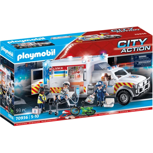PLAYMOBIL ® Reddingsvoertuig US Ambulance 3 PLAYMOBIL ® Reddingsvoertuig US Ambulance