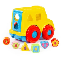 POLESIE ® Bus Met Insteekstenen (displaydoos) -Kinderspeelgoed Winkel polesie bus met insteekstenen displaydoos a345555 2