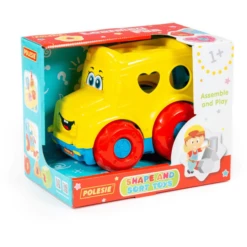 POLESIE ® Bus Met Insteekstenen (displaydoos) -Kinderspeelgoed Winkel polesie bus met insteekstenen displaydoos a345555 4