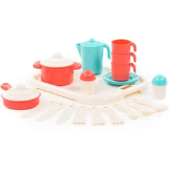 POLESIE ® Keukenset Op Dienblad (3 Personen) -Kinderspeelgoed Winkel polesie keukenset op dienblad 3 personen a298831 4