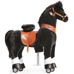PonyCycle ® Black With White Hoof Horse