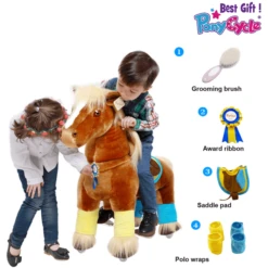 PonyCycle® Bruin Paard, Klein 11 PonyCycle® Bruin Paard, Klein -Kinderspeelgoed Winkel ponycycle bruin paard klein a287967 4