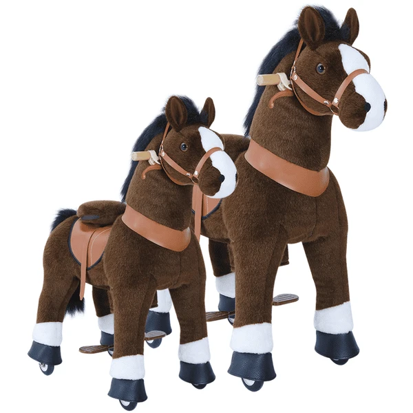 PonyCycle ® Donkerbruin Met Rem En Geluid - Klein 6 PonyCycle ® Donkerbruin Met Rem En Geluid - Klein - Afbeelding 4