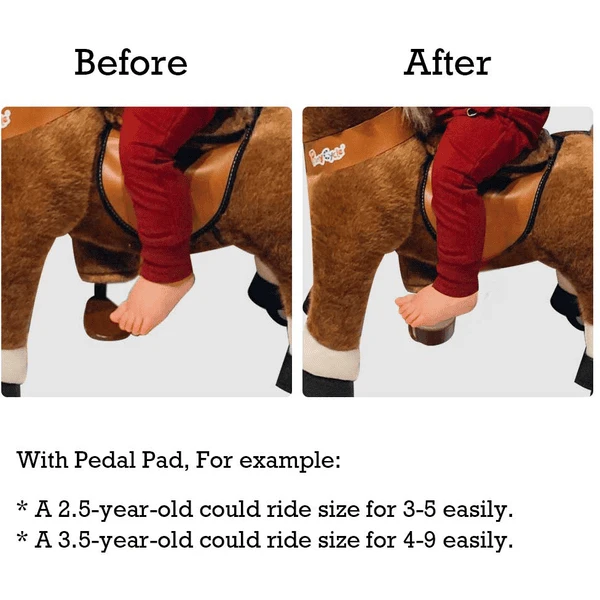 PonyCycle ® Pedal Pads - Pedal Adapter Voor U-Types, Bruin 7 PonyCycle ® Pedal Pads - Pedal Adapter Voor U-Types, Bruin - Image 5
