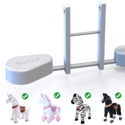 PonyCycle ® Pedal Pads - Pedal Adapter Voor U-Types, Wit -Kinderspeelgoed Winkel ponycycle pedal pads pedal adapter voor u types wit a315976 3