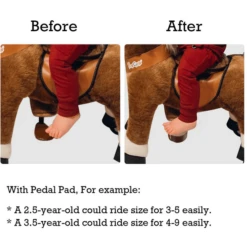 PonyCycle ® Pedal Pads - Pedal Adapter Voor U-Types, Wit -Kinderspeelgoed Winkel ponycycle pedal pads pedal adapter voor u types wit a315976 4