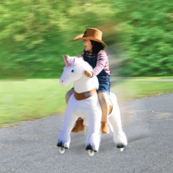 PonyCycle ® White Eenhoorn -Kinderspeelgoed Winkel ponycycle white eenhoorn a338463 4