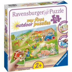 Ravensburger Outdoor Puzzel Lotta En Max Op De Boerderij -Kinderspeelgoed Winkel ravensburger outdoor puzzel lotta en max op de boerderij a341634 3