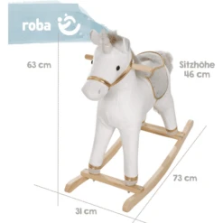 Roba Schommelende Eenhoorn Groot -Kinderspeelgoed Winkel roba schommelende eenhoorn groot a298633 1