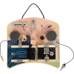 Small Foot ® Motor Activity Board Vergrendeling En Rotatie -Kinderspeelgoed Winkel small foot motor activity board vergrendeling en rotatie a410017 2