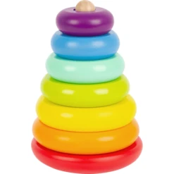 Small Foot ® Stapelende Toren Regenboog