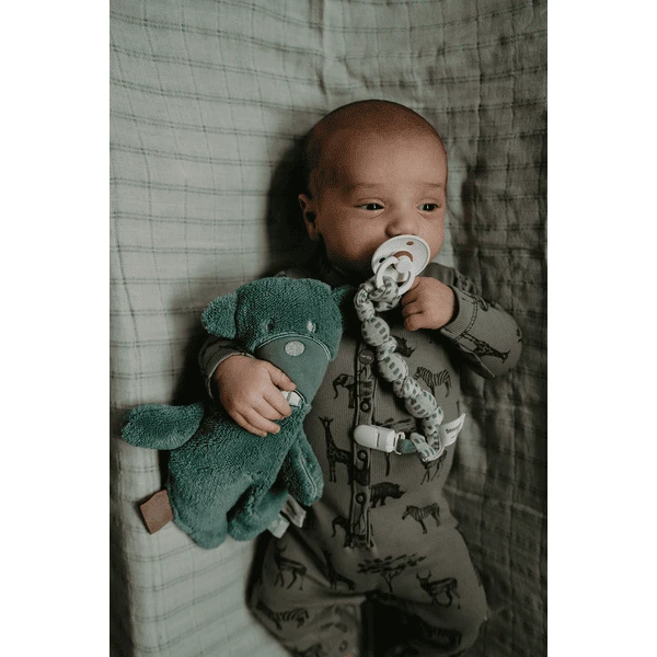 Snoozebaby ORGANIC Bammy Beaver Cuddle , Smokey Green 6 Snoozebaby ORGANIC Bammy Beaver Cuddle , Smokey Green - Image 4