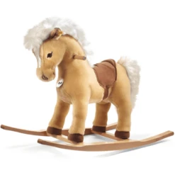 STEIFF Hobbelpaard „Pony Franzi“ 70 Cm Blond -Kinderspeelgoed Winkel steiff hobbelpaard pony franzi 70 cm blond a039654 3