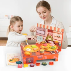 TopBright Toys® Vormpjes Leerdoos - Pizza Bakkerij -Kinderspeelgoed Winkel topbright toys vormpjes leerdoos pizza bakkerij a313356 4