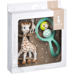 VULLI Sophie La Girafe® Geboortegeschenkset Met Sophie La Girafe®, 1 Rammelaar Swing, 1 Sleutelhanger -Kinderspeelgoed Winkel vulli sophie la girafe geboortegeschenkset met sophie la girafe 1 rammelaar swing 1 sleutelhanger a329462 2