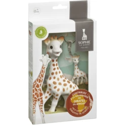 VULLI Sophie La Girafe® Special Edition "Bescherm De Giraffen" Incl. Sleutelhanger -Kinderspeelgoed Winkel vulli sophie la girafe special edition bescherm de giraffen incl sleutelhanger a329349 4