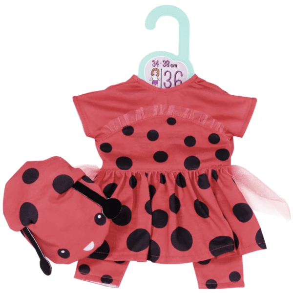 Zapf Creation Dolly Moda Lief Lieve Lieveheersbeestje Outfit 36cm 5 Zapf Creation Dolly Moda Lief Lieve Lieveheersbeestje Outfit 36cm - Afbeelding 3